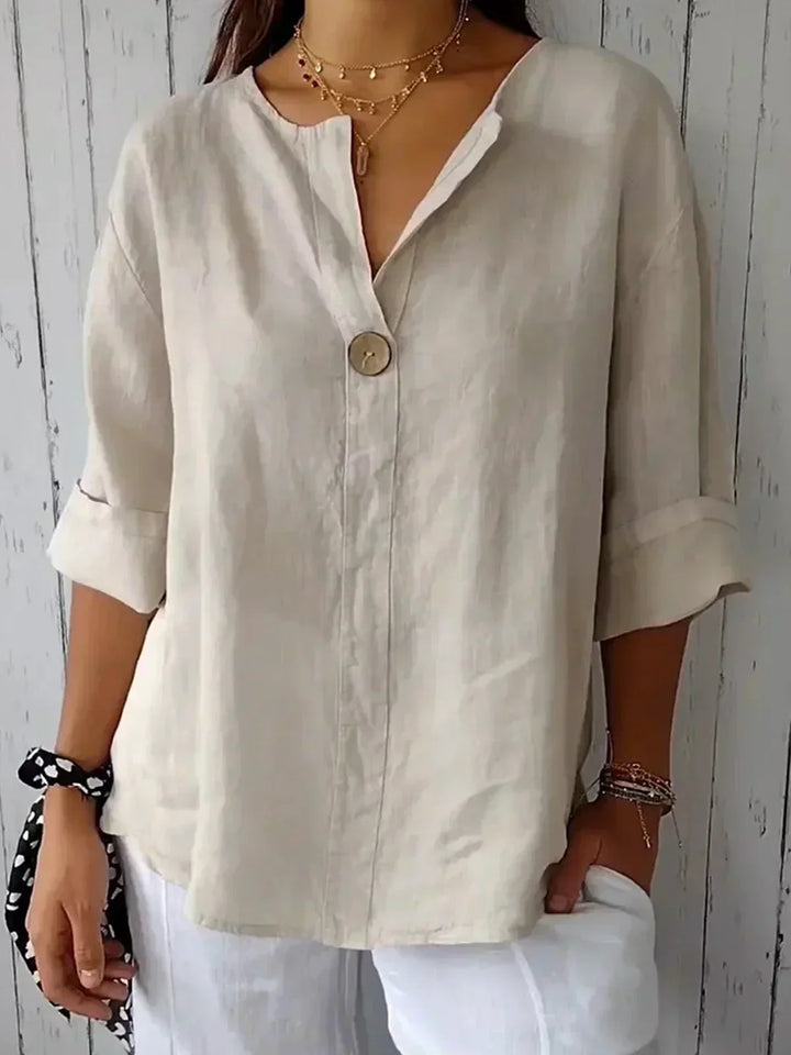 Aria™ | Casual V-Neck Blouse