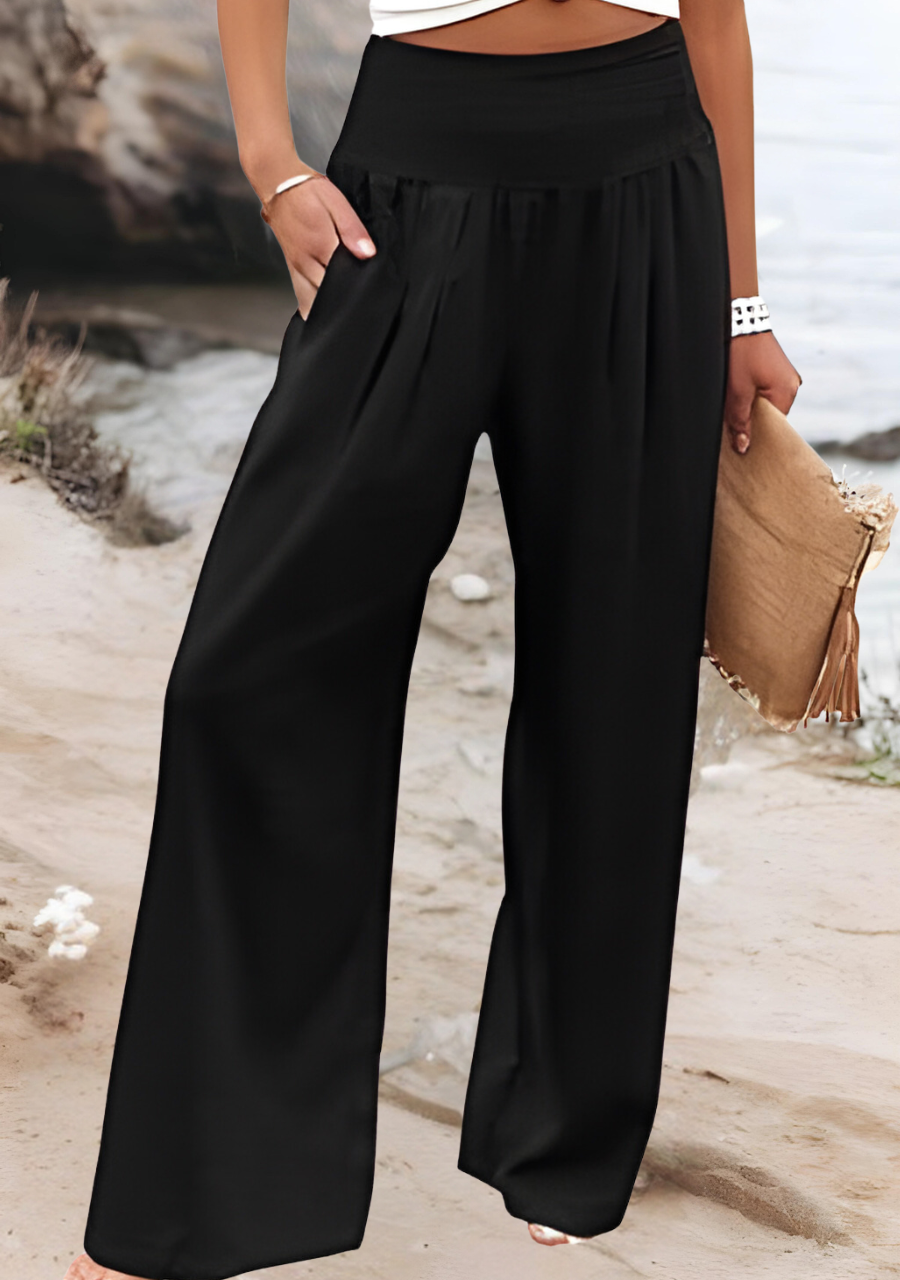 Aeloria™ | Flowing Beach Wide-Leg Pants