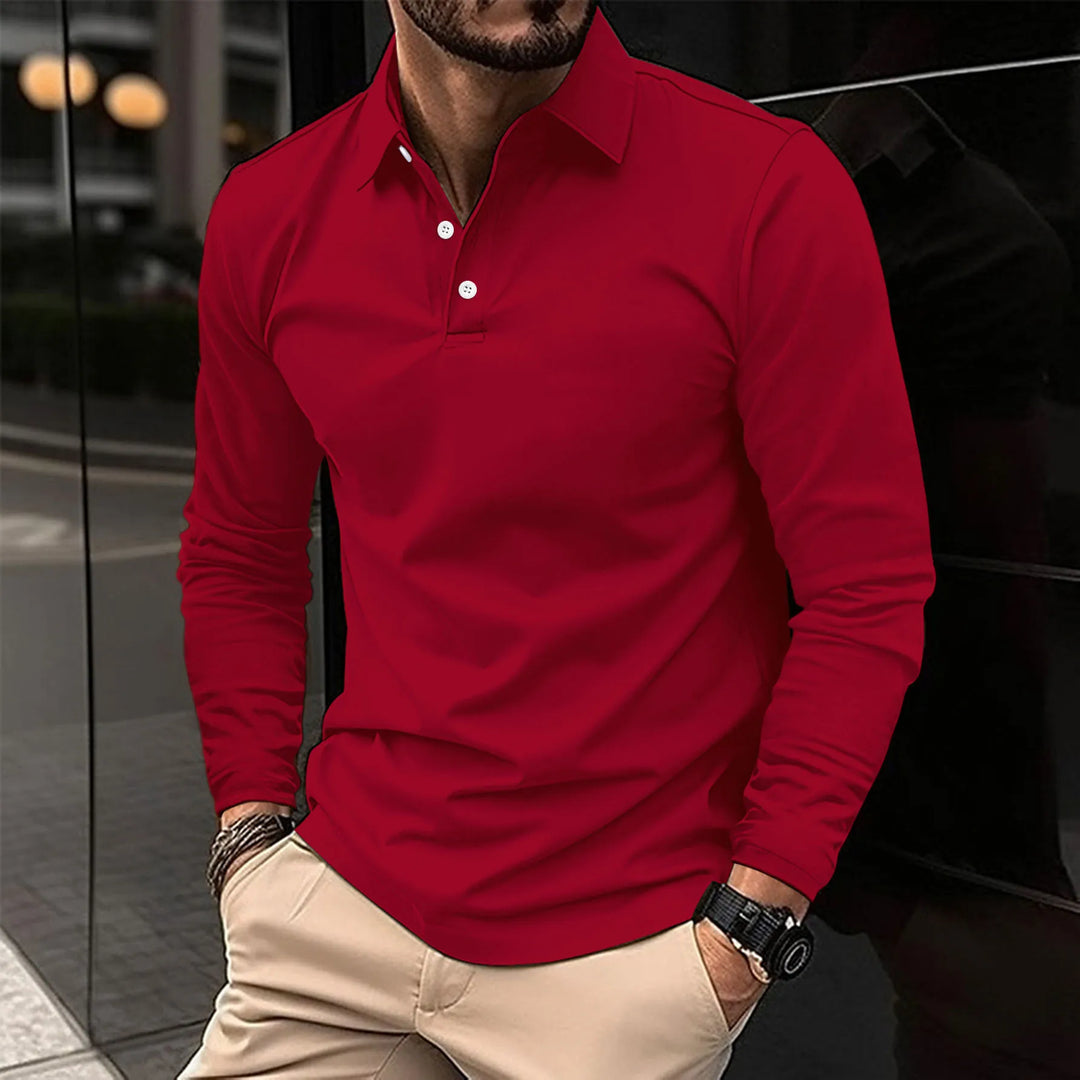 Ethan™ - Casual Long-Sleeved Polo