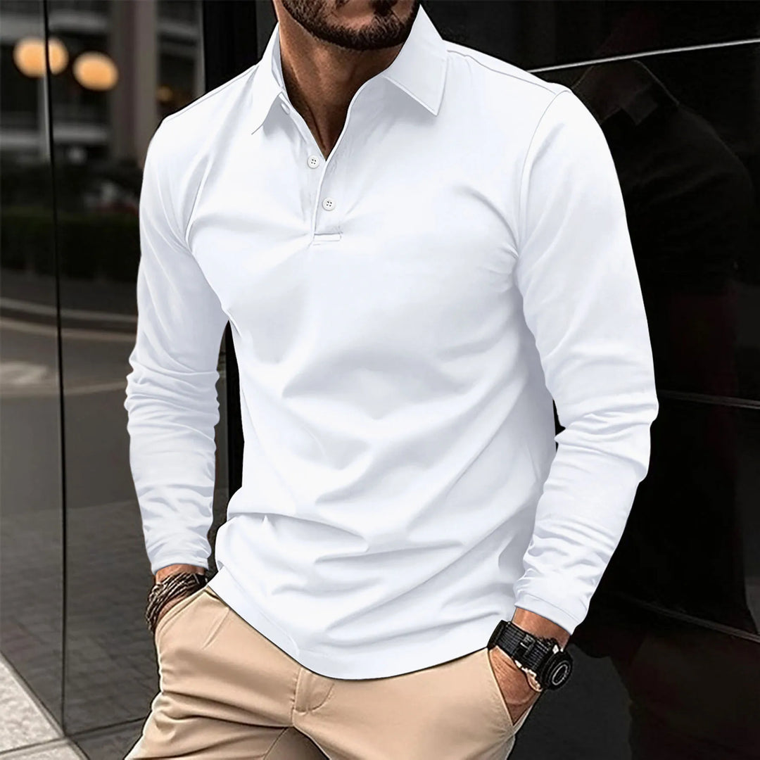 Ethan™ - Casual Long-Sleeved Polo