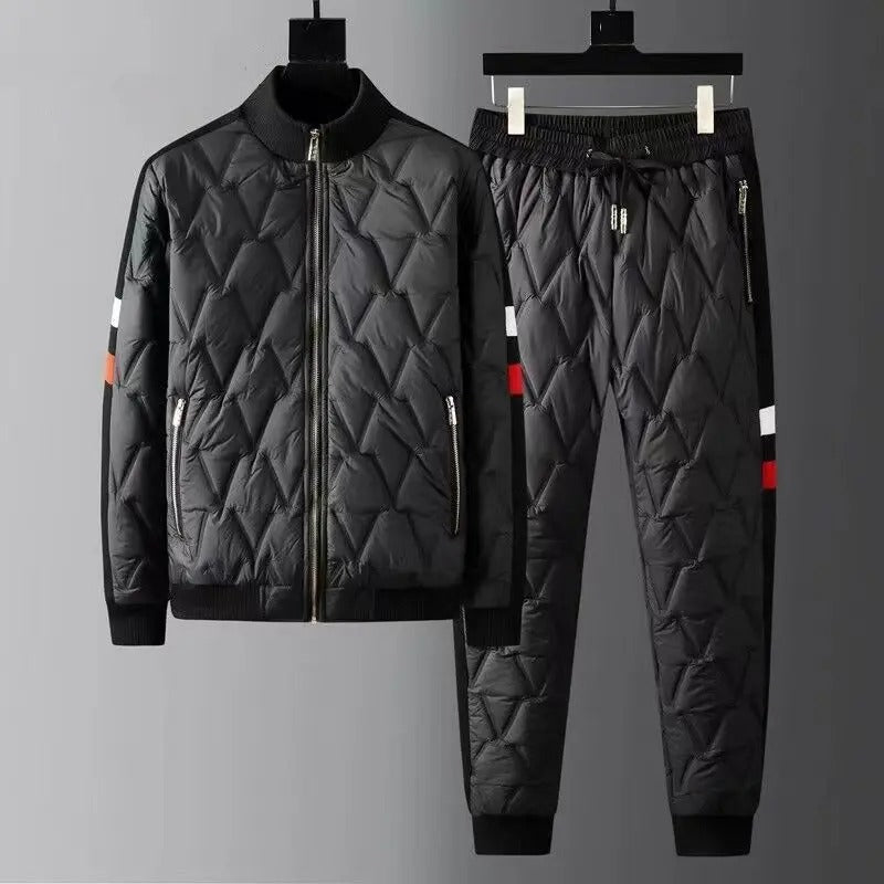 Carter™ - Stylish Quilted Down Jacket And Pants Set